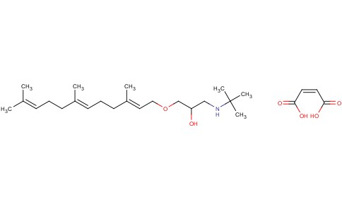 2-PROPANOL, 1-((1,1-DIMETHYLETHYL)AMINO)-3-((3,7,11-TRIMETHYL-2,6,10-D ODECATRIENYL)OXY)-, (E,E)-, (